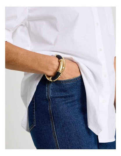 Two Tone 2PK Bracelet in Black