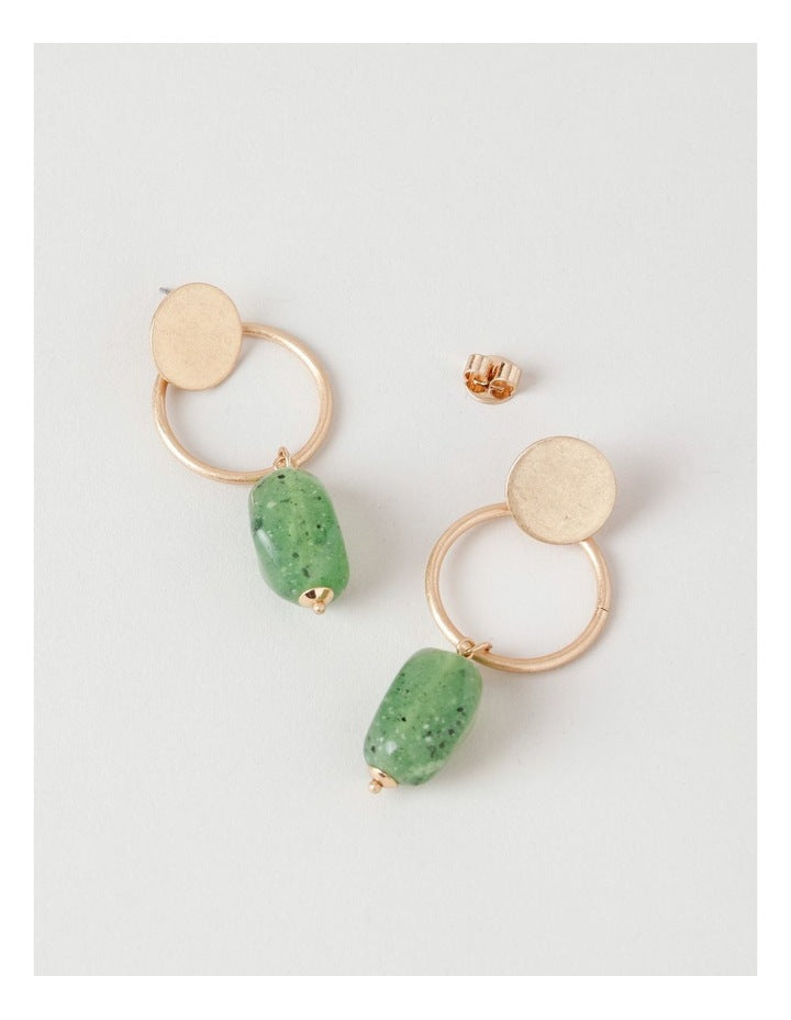 Drop Earring in Green