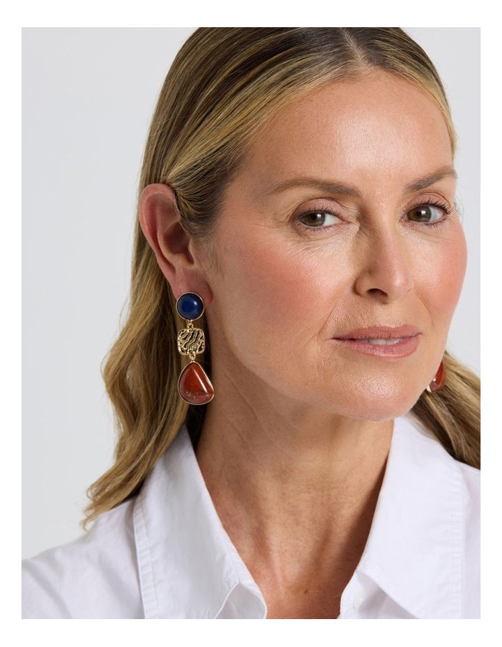 Multi Drop Earring in Multi