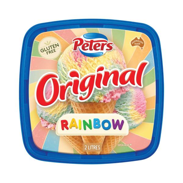 PETERS ORIGINAL RAINBOW ICE CREAM 2L