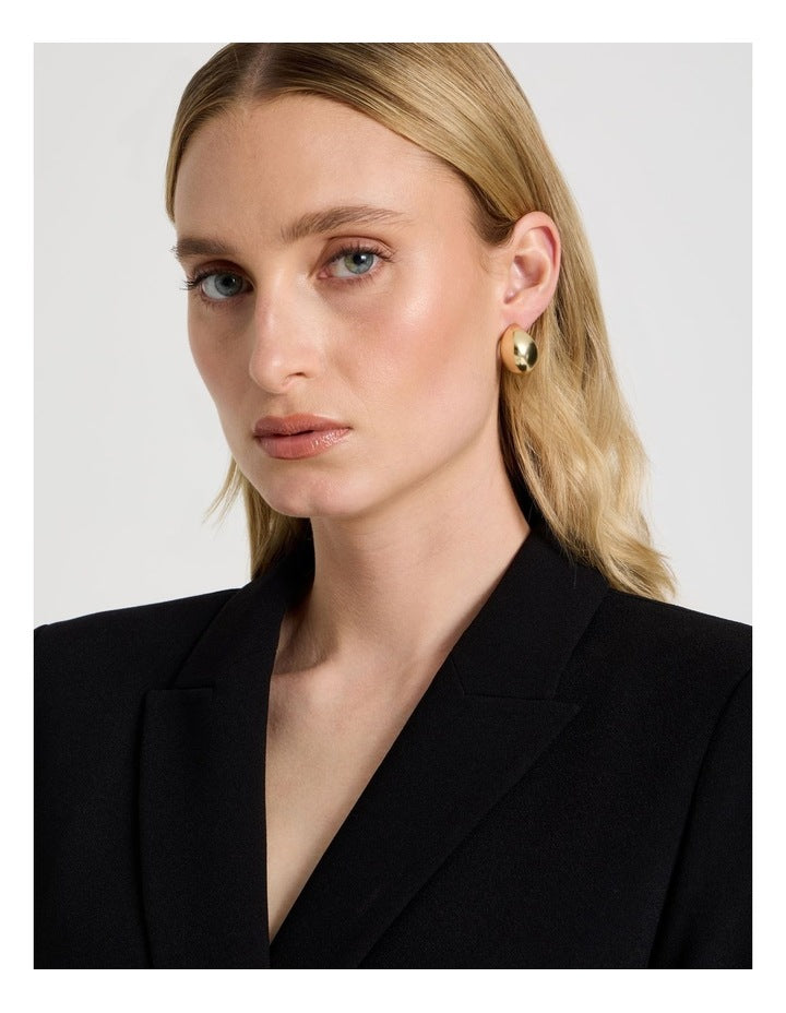 Round Hoops in Gold