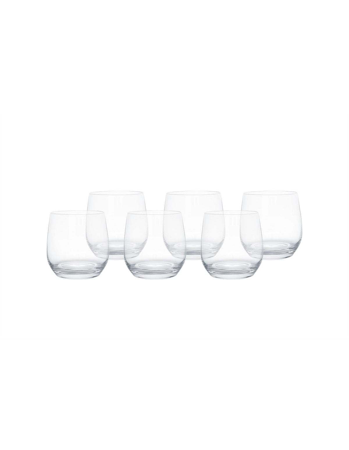 Norton 9cm Set of 6 Crystal Tumbler Glasses Clear