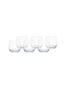 Norton 9cm Set of 6 Crystal Tumbler Glasses Clear