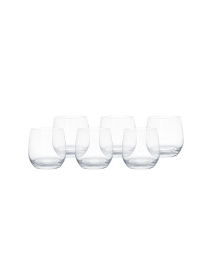 Norton 9cm Set of 6 Crystal Tumbler Glasses Clear