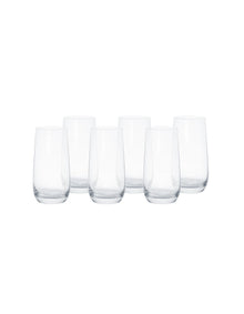 Norton 14cm Highball Crystal Glasses Set of 6 Clear