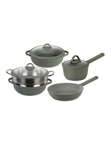 Ceramic 5 Piece Cookset Sage