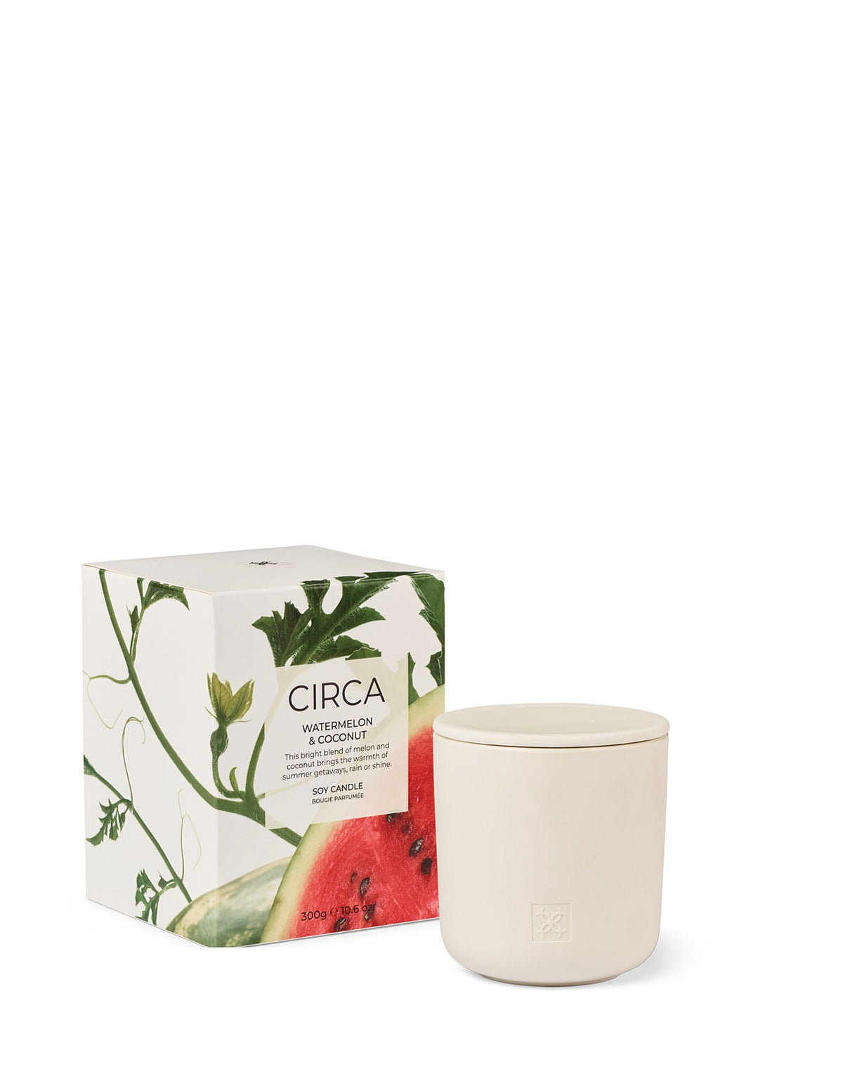 Watermelon & Coconut Soy Candle 300g