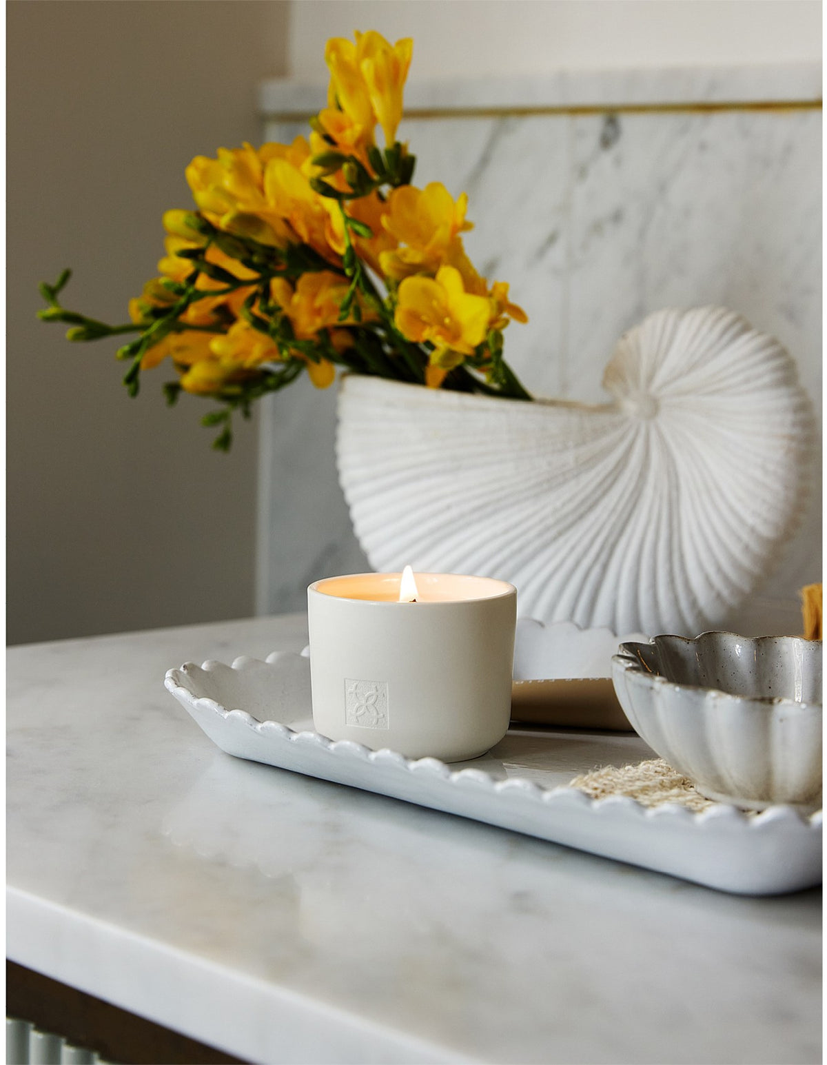 Cotton Flower & Freesia Soy Candle 70g