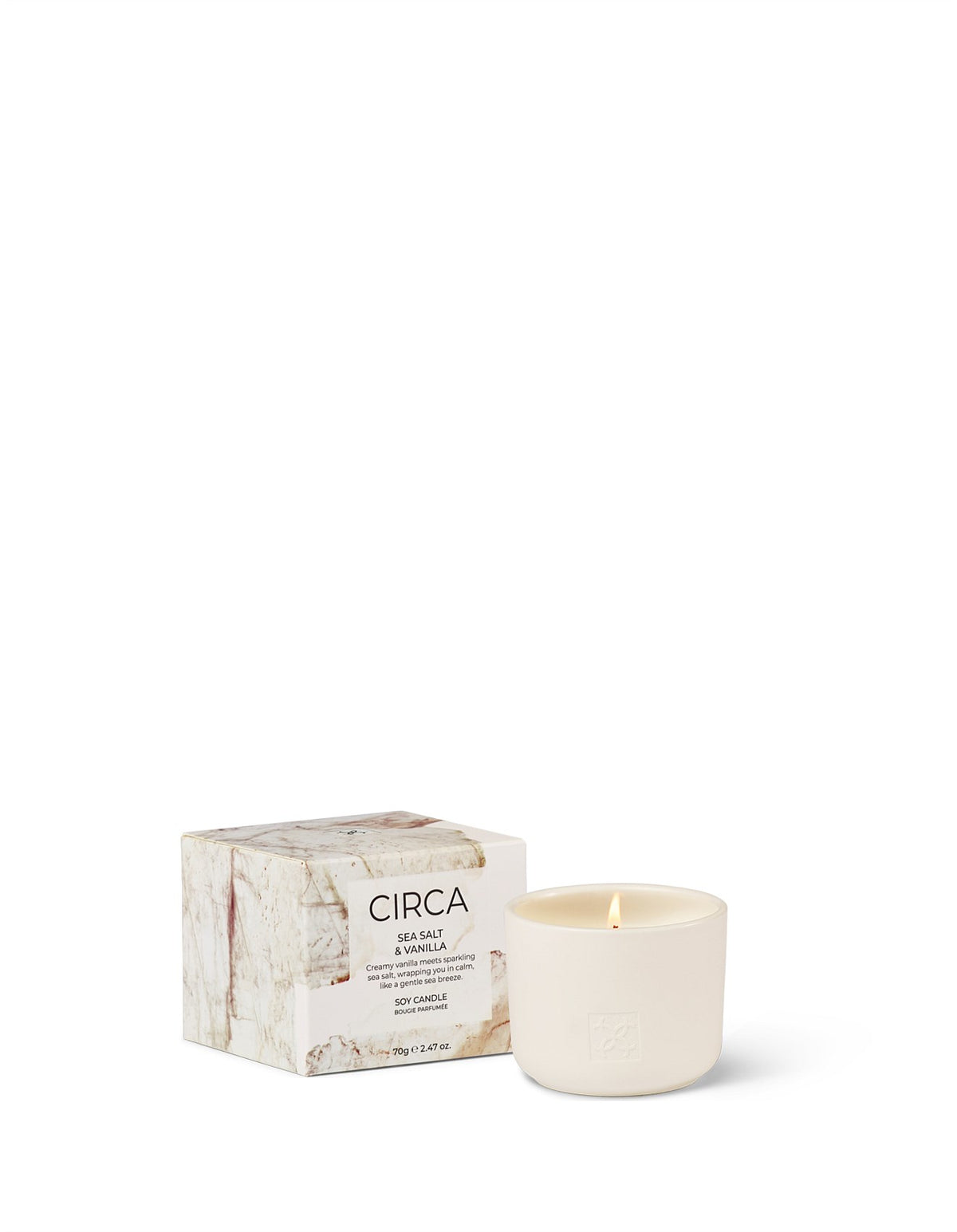 Sea Salt & Vanilla Soy Candle 70g