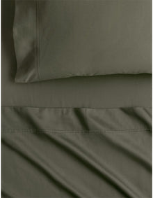 EGYPTIAN COTTON SATEEN KING SHEET SET IN OLIVE GREY