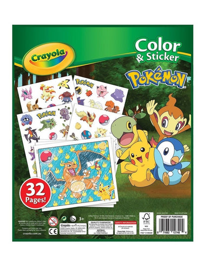 Crayola Color & Sticker - Pokemon