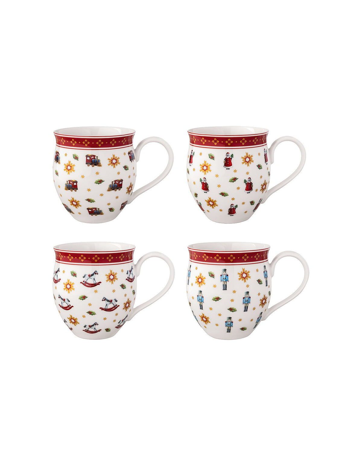 Toy's Delight Anniversary Mug Set of 4