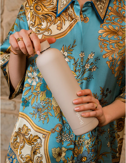 WATER BOTTLE 1L STONE