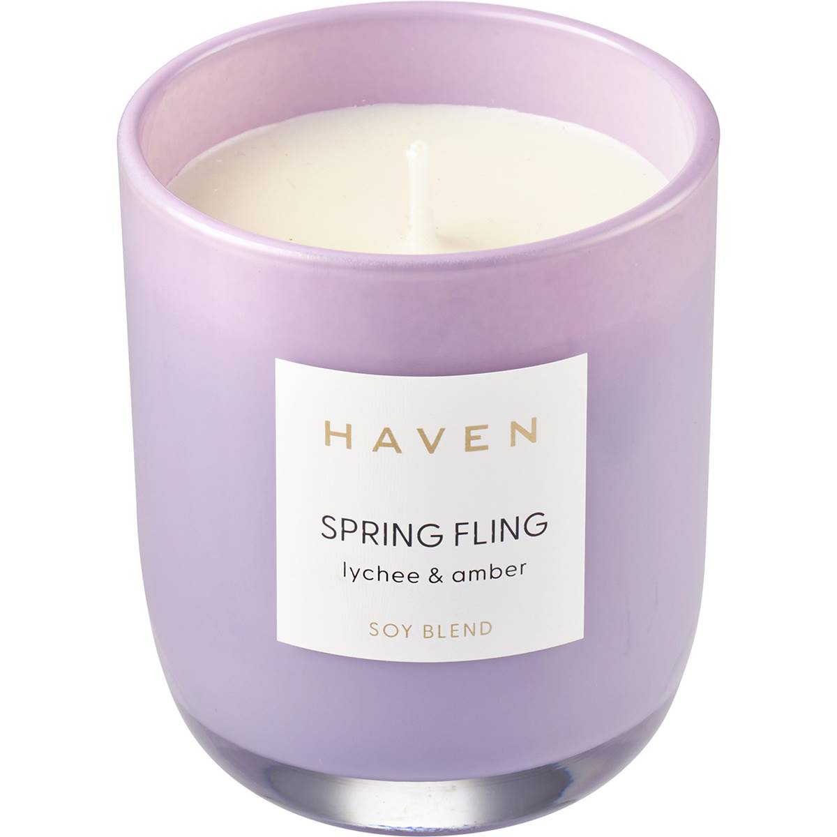 Haven Spring Fling Lychee & Amber Soy Blend Candle each