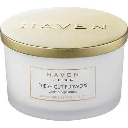 Haven Luxe Fresh Cut Flowers Signature Soy Blend Candle each