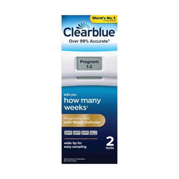 CLEARBLUE DIGITAL WITH WEEKS INDICATOR PREGNANCY TEST 2 PACK