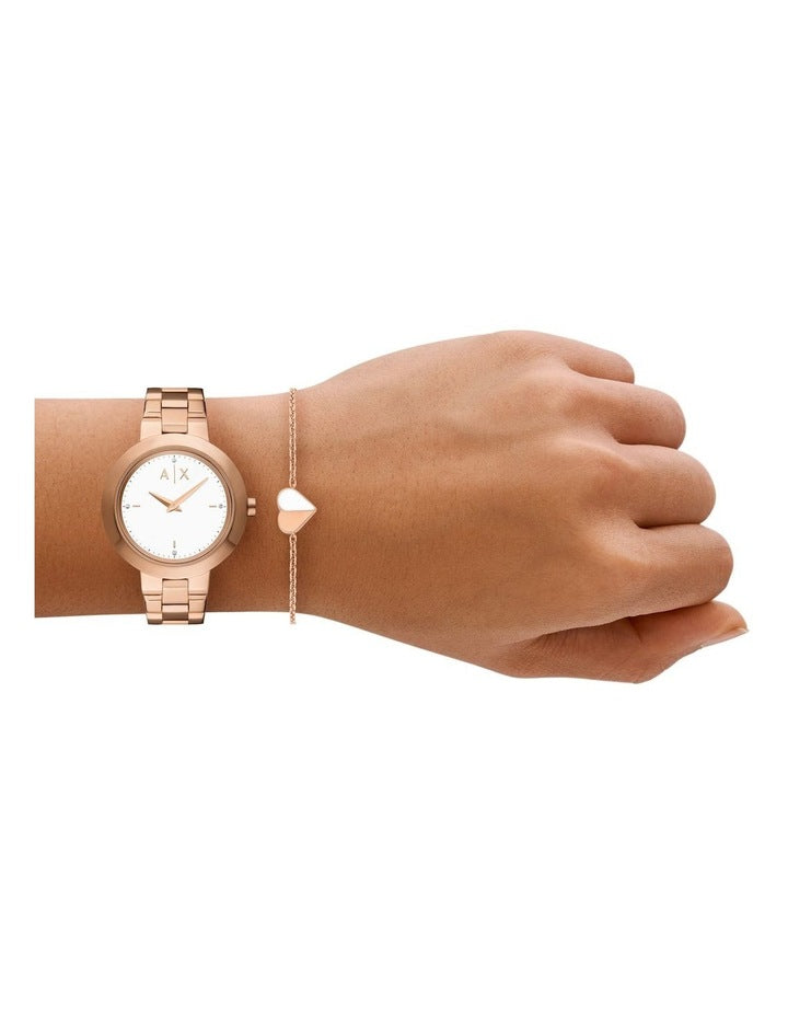 Analogue Watch AX7175SET in Pink