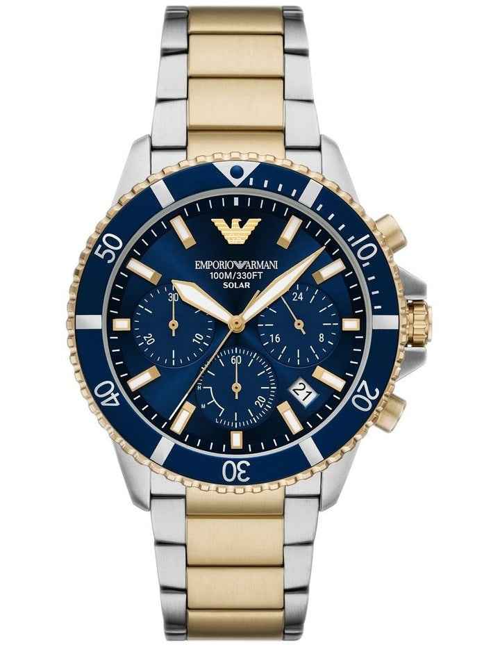 Men's Chronograph Watch - Silver Stainless Steel