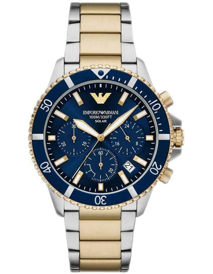 Men's Chronograph Watch - Silver Stainless Steel
