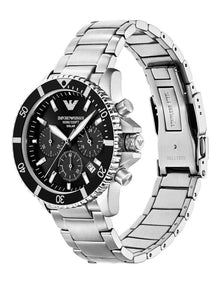 AR11739 World Explorer Chronograph Watch in Silver