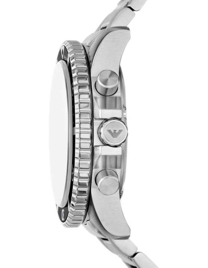 Men's Chronograph Watch - Silver Stainless Steel