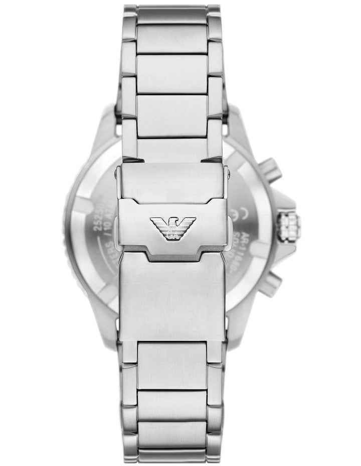 Men's Chronograph Watch - Silver Stainless Steel