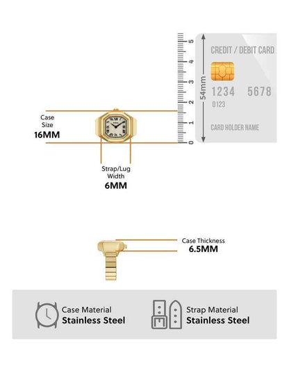 Harlow Ring Analogue Watch ES5446 in Gold