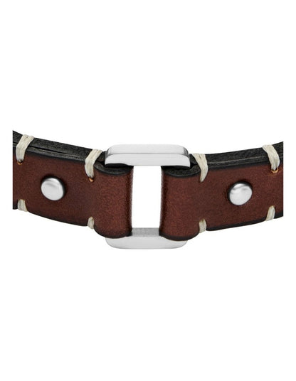 JF04942040 Machine Bracelet in Brown