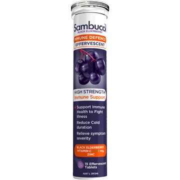 Sambucol Immune Defence Efferevescent Tablets Elderberry 15 pack
