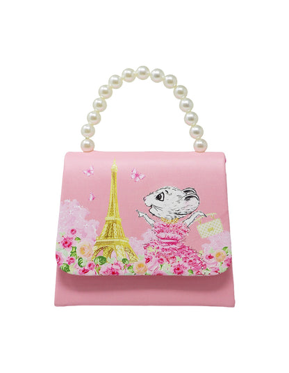 CLARIS HANDBAG WITH PEARL HANDLE
