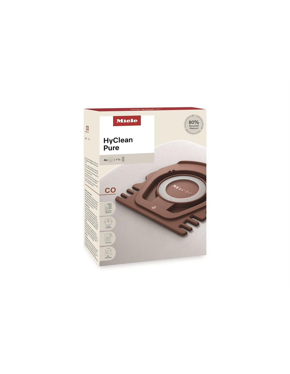 CO Hyclean Pure 4 Pack Guard M1 Vacuum Cleaner Bags