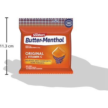 Nestle Soothers Butter Menthol Throat Lozenge 3 pack