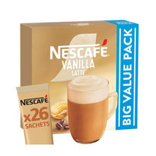 NESCAFE VANILLA LATTE COFFEE SACHETS BIG VALUE PACK 26PACK