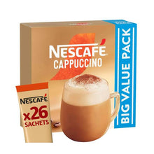 NESCAFE CAPPUCCINO COFFEE SACHETS 26 PACK