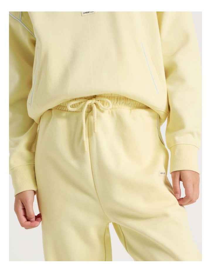 Sunday Club Baggy Trackpant in Lemon