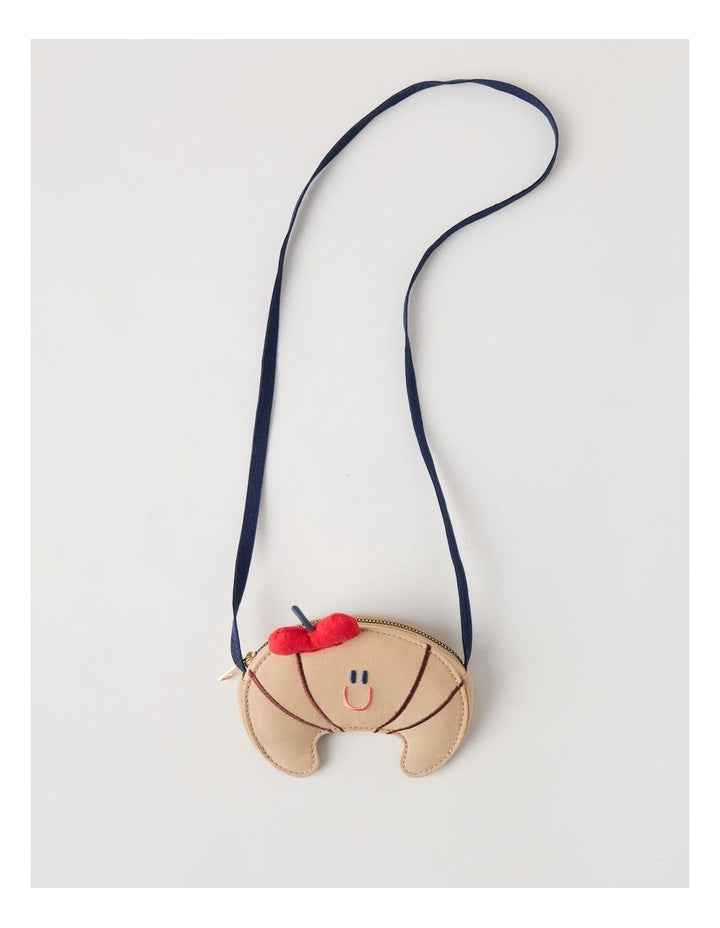 Croissant Crossbody Bag in Brown