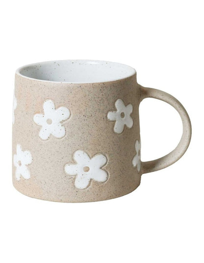 Molly Etched Mug 385ml in White