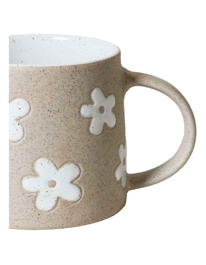 Molly Etched Mug 385ml in White