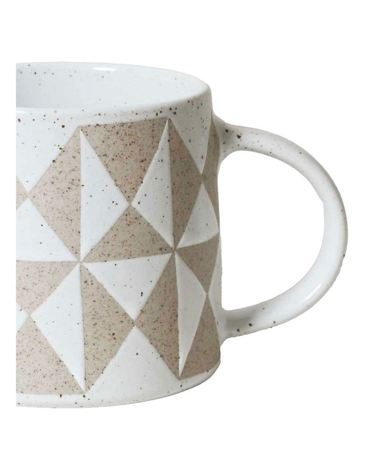 Bowie Mug 385ml in Whitewash