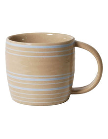 Line Vibes Handbrushed Mug 425ml in Blue Trail