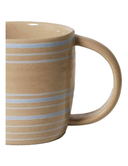 Line Vibes Handbrushed Mug 425ml in Blue Trail