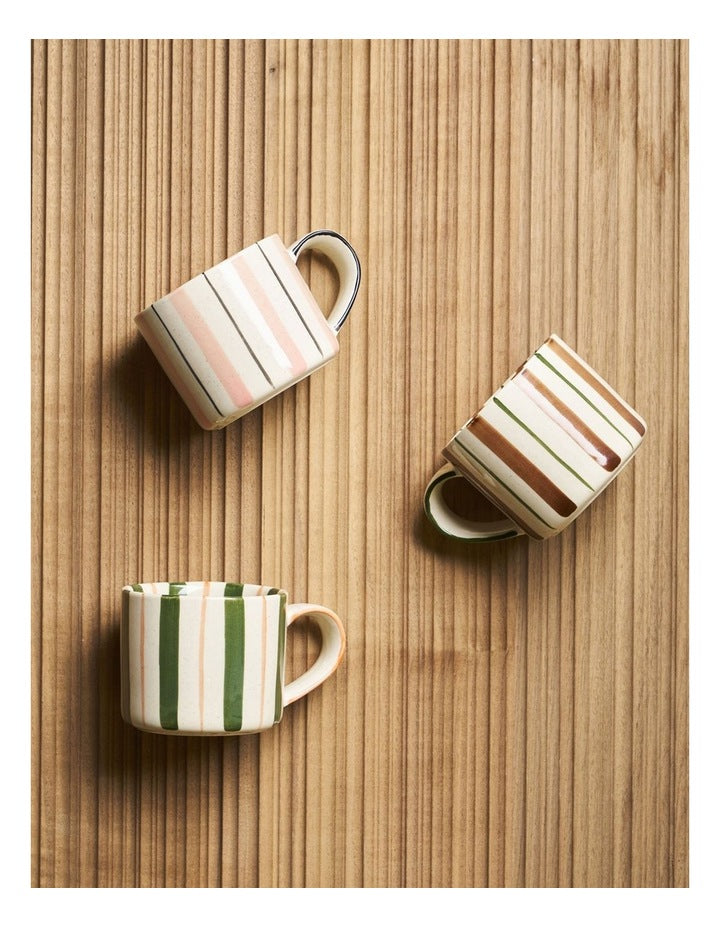 Madeaux Handbrushed Mug 375ml Set of 2 in Tickled Pink