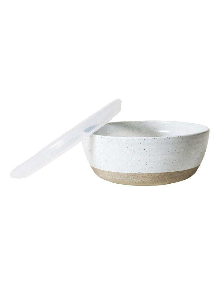 Natural Home Food Container with Lid 1L i White