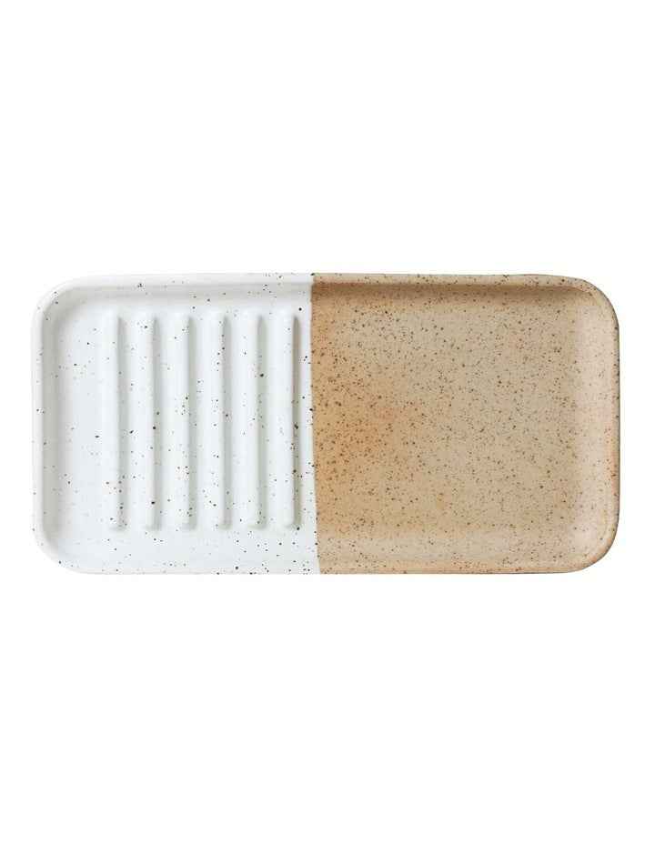 Natural Home Wash Up Kitchen Tray 20x10.5x1.5cm in White