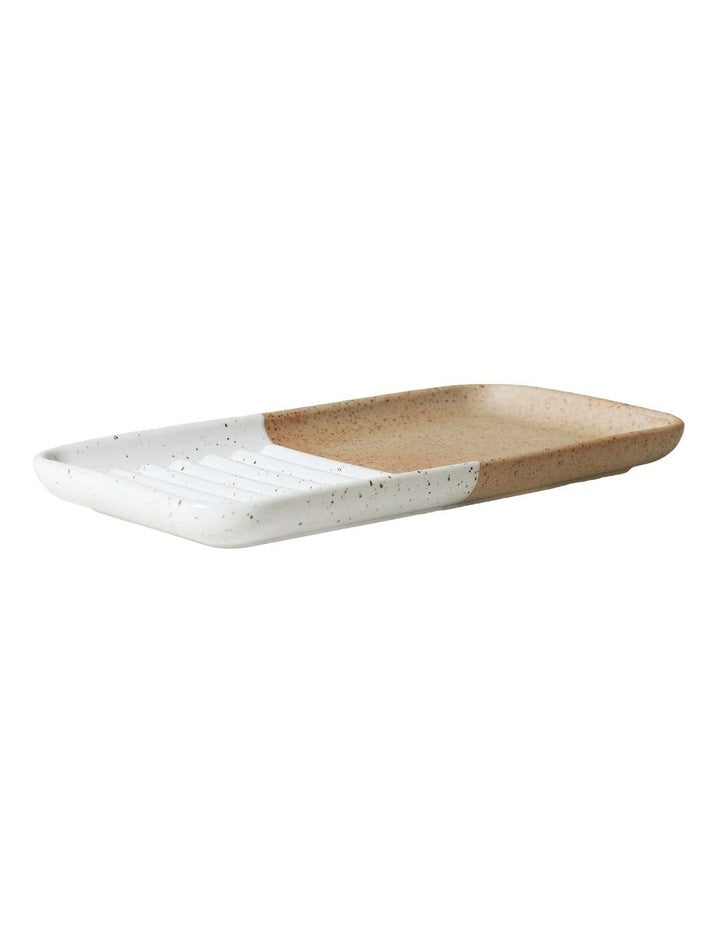 Natural Home Wash Up Kitchen Tray 20x10.5x1.5cm in White