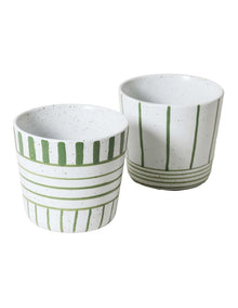 Mediterranean Tumblers Set of 2 240ml in Green