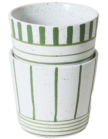 Mediterranean Tumblers Set of 2 240ml in Green