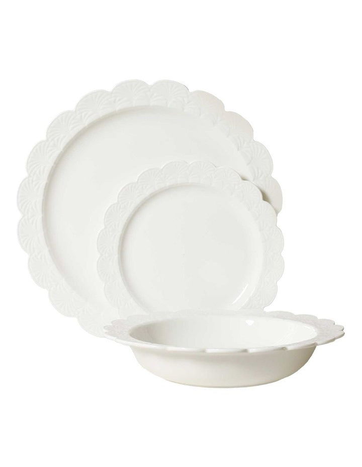 Heirloom Dinner Set 12 Piece in White