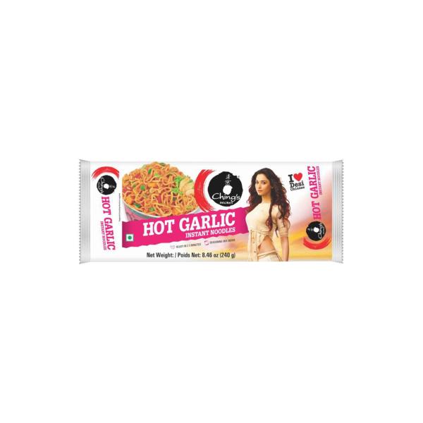 CHINGS HOT GARLIC INSTANT NOODLES 240G