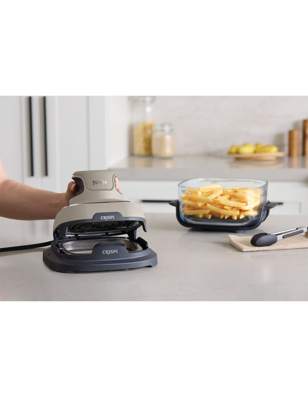 Crispi 4 in 1 Portable Glass Air Fryer Stone